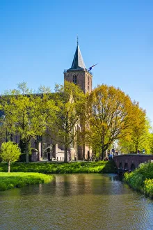 Edam Prints: Netherlands, North Holland, Edam. St. Nicolas Church (Grote Kerk or St. Nicholskerk)
