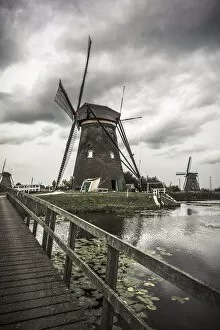 Images Dated 15th January 2014: Netherlands, South Holland, Kinderdijk (UNESCO World Heritage Site)
