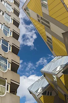 Netherlands, South Holland, Rotterdam, Cube houses (or Pole Houses or Tree Houses)