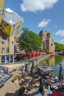 Netherlands, South Holland, Rotterdam, Cube houses (or Pole Houses or Tree Houses) Netherlands, South Holland, Rotterdam, Cube houses (or Pole Houses or Tree Houses)
