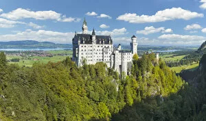 Images Dated 27th May 2021: Neuschwanstein Castle, Schwangau, Allgau, Swabia, Bavaria, Germany