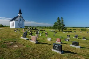 Cemeteries Prints: New Bandon church and cemetary