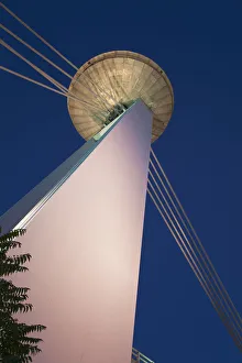 Bratislava Prints: New Bridge at dusk, Bratislava, Slovakia