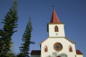 Images Dated 1st April 2008: New Caledonia, Grande Terre Island, St. Louis, The St. Louis Church