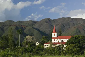 Images Dated 1st April 2008: New Caledonia, Grande Terre Island, St. Louis, The St. Louis Church