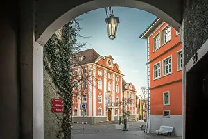 Square Gallery: New Castle in the old town of Meersburg, Baden-Wurttemberg, Germany