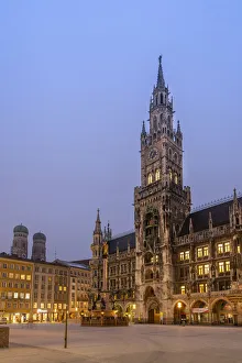 New city hall or Neues Rathaus, Marienplatz, Munich, Bavaria, Germany