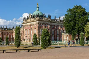 Court Prints: The New Palace in Sanssouci gardens in Potsdam, near Berlin, Germany, Europe