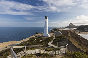 New Zealand, North Island, Castlepoint, Castlepoint Lighthouse