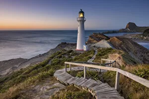 Images Dated 22nd October 2021: New Zealand, North Island, Castlepoint Lighthouse, morning light