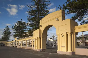 New Zealand, North Island, Hawkes Bay, Napier, art-deco architecture, Marine Parade