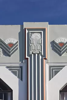 Images Dated 2nd August 2016: New Zealand, North Island, Hawkes Bay, Napier, art-deco architecture, detail