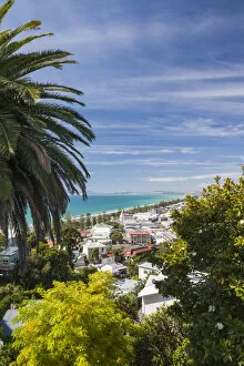 Images Dated 2nd August 2016: New Zealand, North Island, Hawkes Bay, Napier, elevated city view
