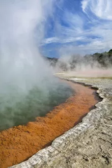 New Zealand, North Island, Wai-O-Tapu, Thermal Reserve, Champagne Pool