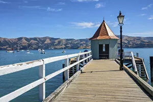 Images Dated 22nd October 2021: New Zealand, South Island, Akaroa town