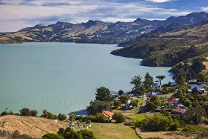 New Zealand, South Island, Christchurch-Rapaki, view of Rapaki Bay New Zealand, South Island, Christchurch-Rapaki, view of Rapaki Bay