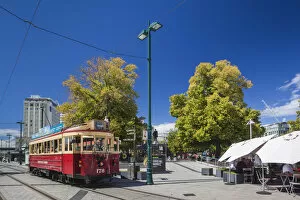 Images Dated 1st September 2016: New Zealand, South Island, Christchurch, tram
