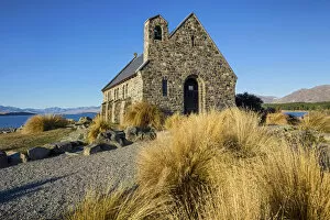 Images Dated 22nd October 2021: New Zealand, South Island, Lake Tekapo, Church of the Good Shepherd