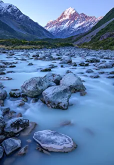 Southern Alps Prints: New Zealand, South Island, Southern Alps