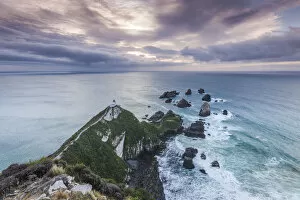Images Dated 1st September 2016: New Zealand, South Island, Southland, The Catlins, Nugget Point, Nuggett Point LIghthouse