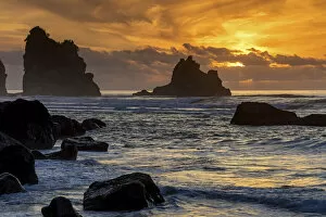 New Zealand, South Island, Westcoast, Sunset