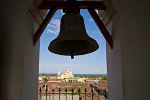 Images Dated 10th June 2009: Nicaragua, Granada, Iglesia de la Merced, Bell tower and view towards Iglesia de Xalteva