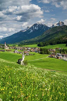 Townscape Prints: Niederdorf-Villabassa, Pustertal-Val Pusteria, Alto Adige-South Tyrol, Italy