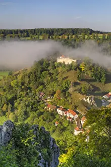 Swabian Jura Prints: Niedergundelfingen Castle in Lautertal Valley Gundelfingen