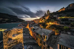 Images Dated 27th February 2023: Night from the top of the Chapter Tower in Portovenere, Unesco World Heritage Site