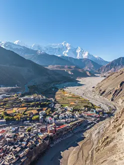 Kali Gandaki Prints: Nilgiri mountain and Kali Gandaki river, Kagbeni, Lower Mustang, Nepal