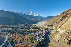 Kali Gandaki Prints: Nilgiri mountain and Kali Gandaki river, Kagbeni, Lower Mustang, Nepal