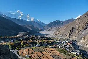 Kali Gandaki Prints: Nilgiri mountain and Kali Gandaki river, Kagbeni, Lower Mustang, Nepal