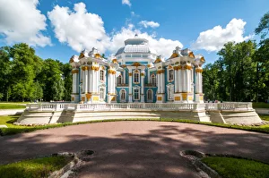 Tsarskoye Selo Prints: Nobel residence in Catherine Park, Tsarskoye Selo, Saint Petersburg, Russia
