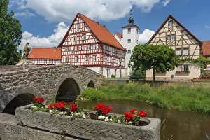 Franken Prints: Nordheim, Rhoen, Lower Franconia, Bavaria, Germany, Europe