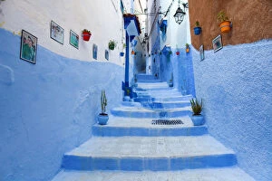 Images Dated 24th February 2016: North Africa, Morocco, Chefchaouen district. Details of the city