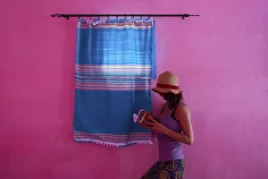 Book Prints: North Africa, Morocco, Meknes district. Girl reading a book by a window
