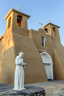 New Mexico Prints: North America, United States of America, New Mexico, Taos, San Francisco de Asis Mission