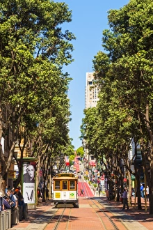 North America, USA, America, California, San Francisco, Tram at the turnaround