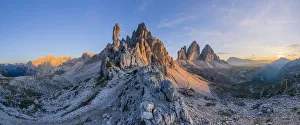 The north faces of the Tre Cime di Lavaredo (Drei Zinnen)