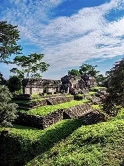 Grupo Norte Prints: North Group, elevated view, Palenque Archaeological Site, Palenque, Chiapas State, Mexico