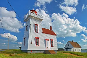 Images Dated 28th March 2023: North Rustico Harbour lighthouse North Rustico Harbour, Prince Edward Island, Canada