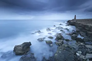 Kyrenia Prints: Northern Cyprus, Kyrenia, the lighthouse at the Kyrenia harbour