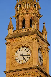 Images Dated 16th August 2010: Northern Ireland, Belfast, Albert Memorial Clock Tower