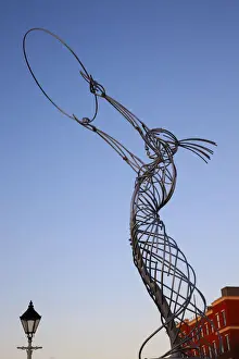 Northern Ireland, Belfast, Statue of Harmony Sculpture by Andy Scott