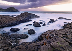 Hexagonal Columns Prints: Northern Ireland, County antrim, Giants causeway