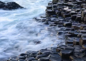 Images Dated 2nd March 2016: Northern Ireland, County antrim, Giants causeway, close-up of columns