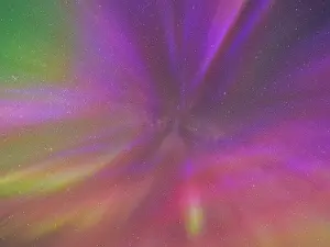Nunavik Prints: Northern Lights over Wolf Lake in Nunavik, Quebec, Canada