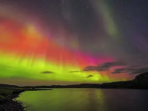 Nunavik Prints: Northern Lights over Wolf Lake in Nunavik, Quebec, Canada