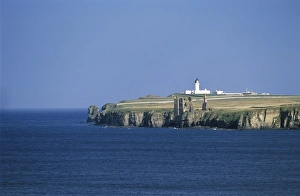 Sea Scape Prints: Noss Head lighthouse as seen from Ackergill