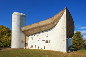 Images Dated 5th November 2018: Notre Dame du Haut by architect Le Corbusier, UNESCO-World Heritage Site, Ronchamp